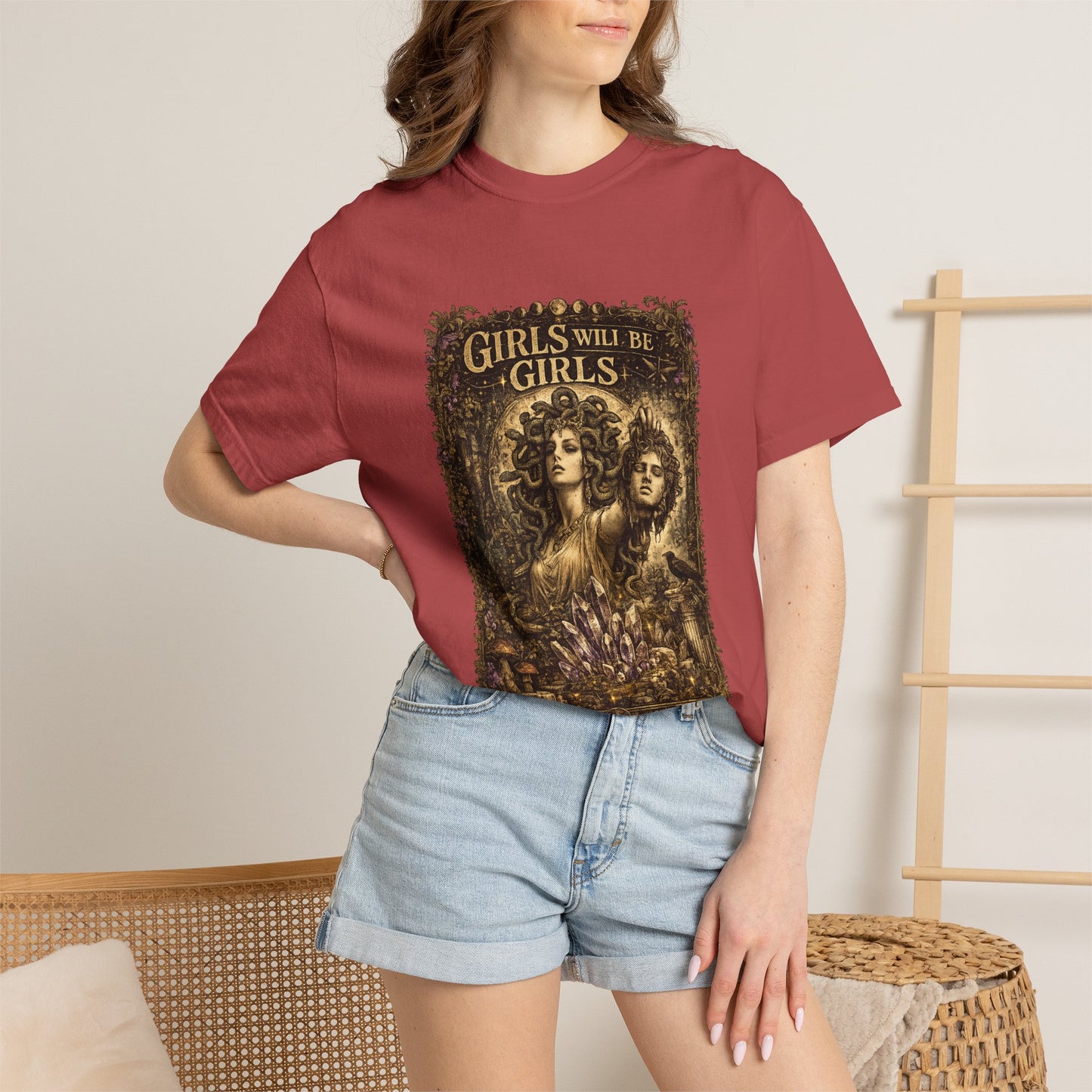 Girls Will Be Girls Vintage Graphic T-Shirt