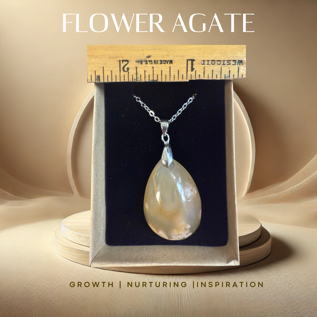 Flower Agate Pendant (C38)