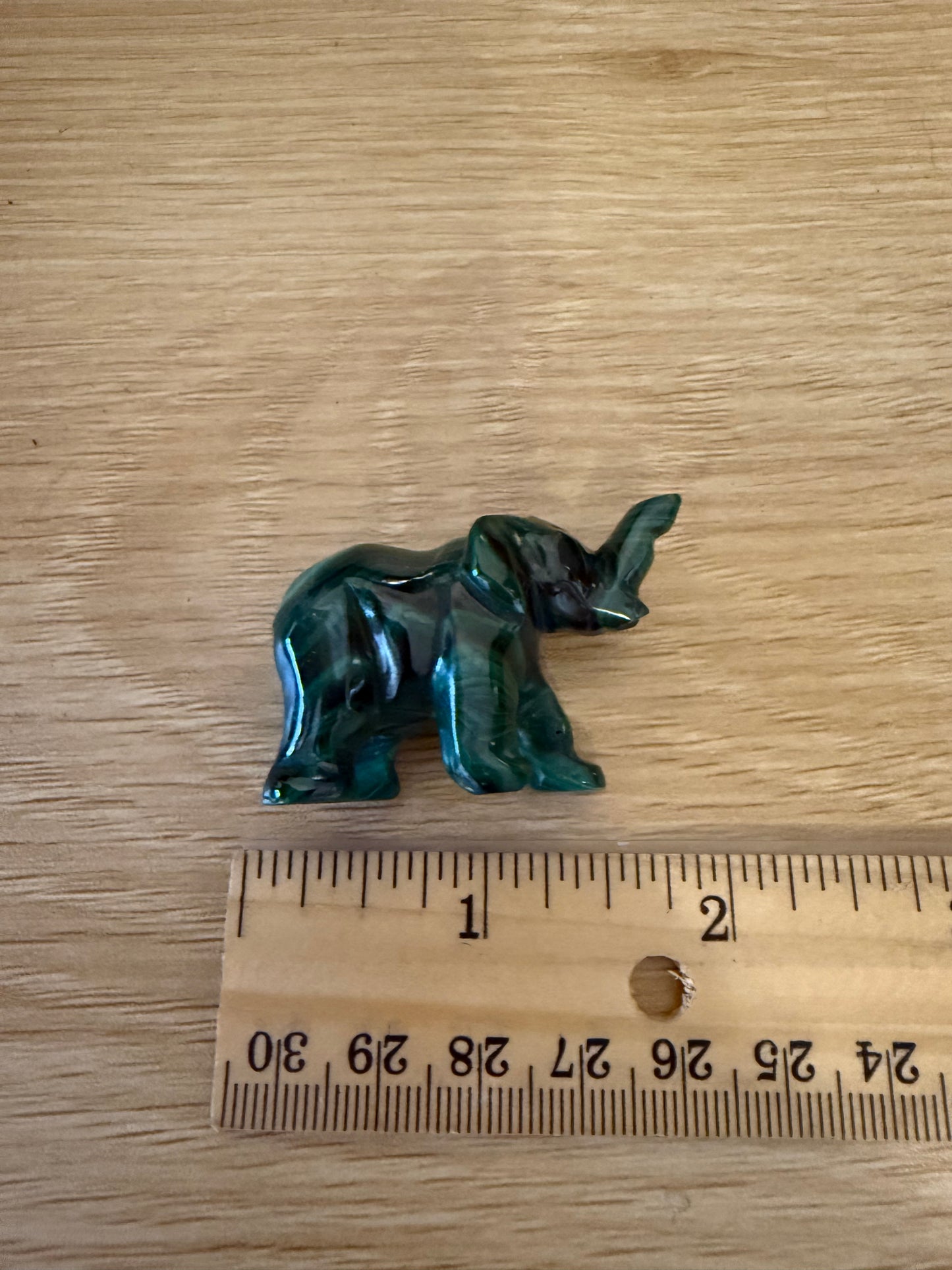 Elephant Malachite Hand Carved