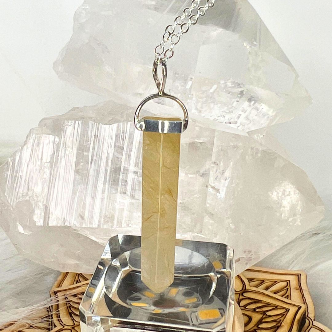 Golden Rutile Pendant