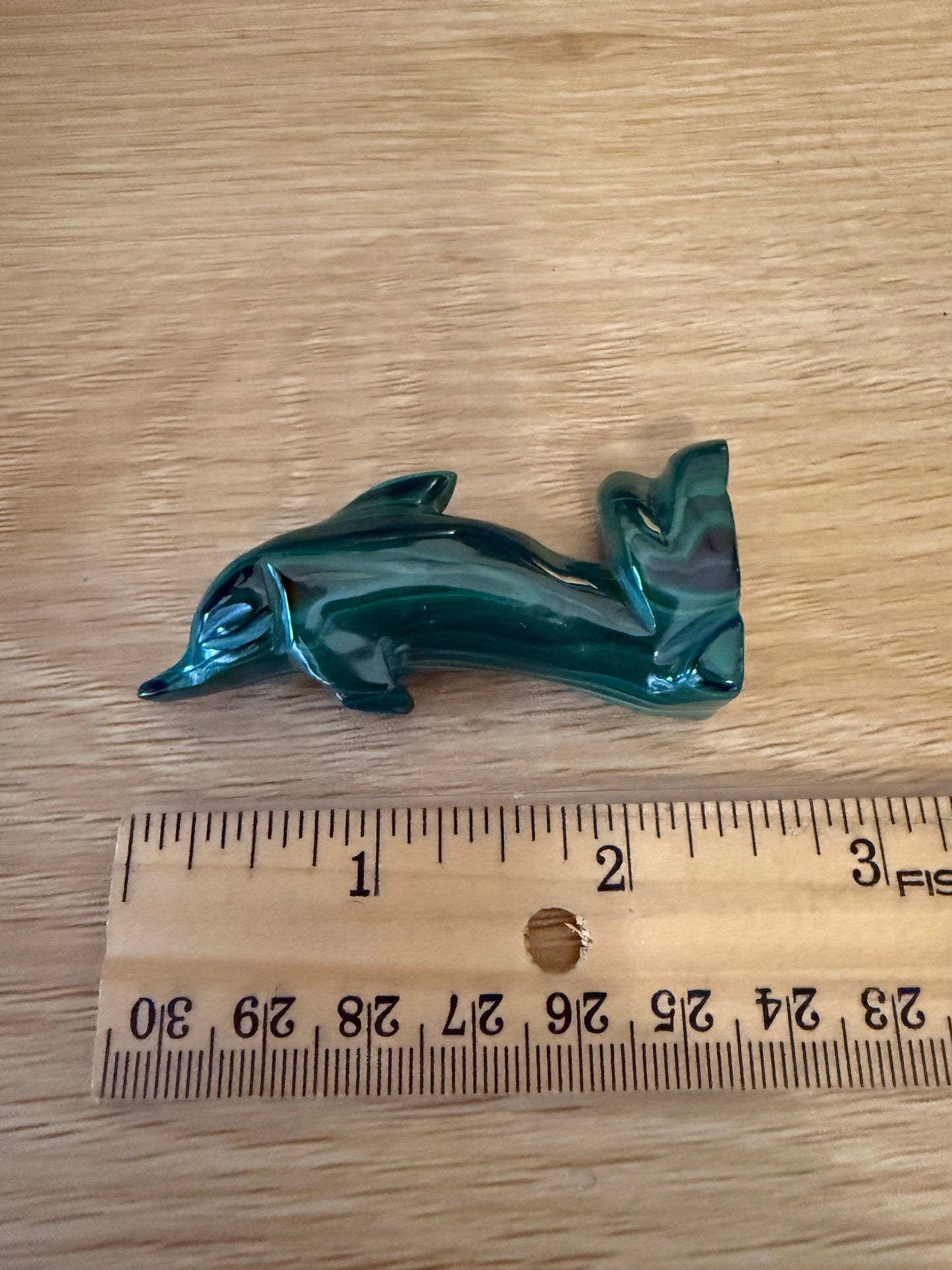 Dolphin Malachite Hand Carved