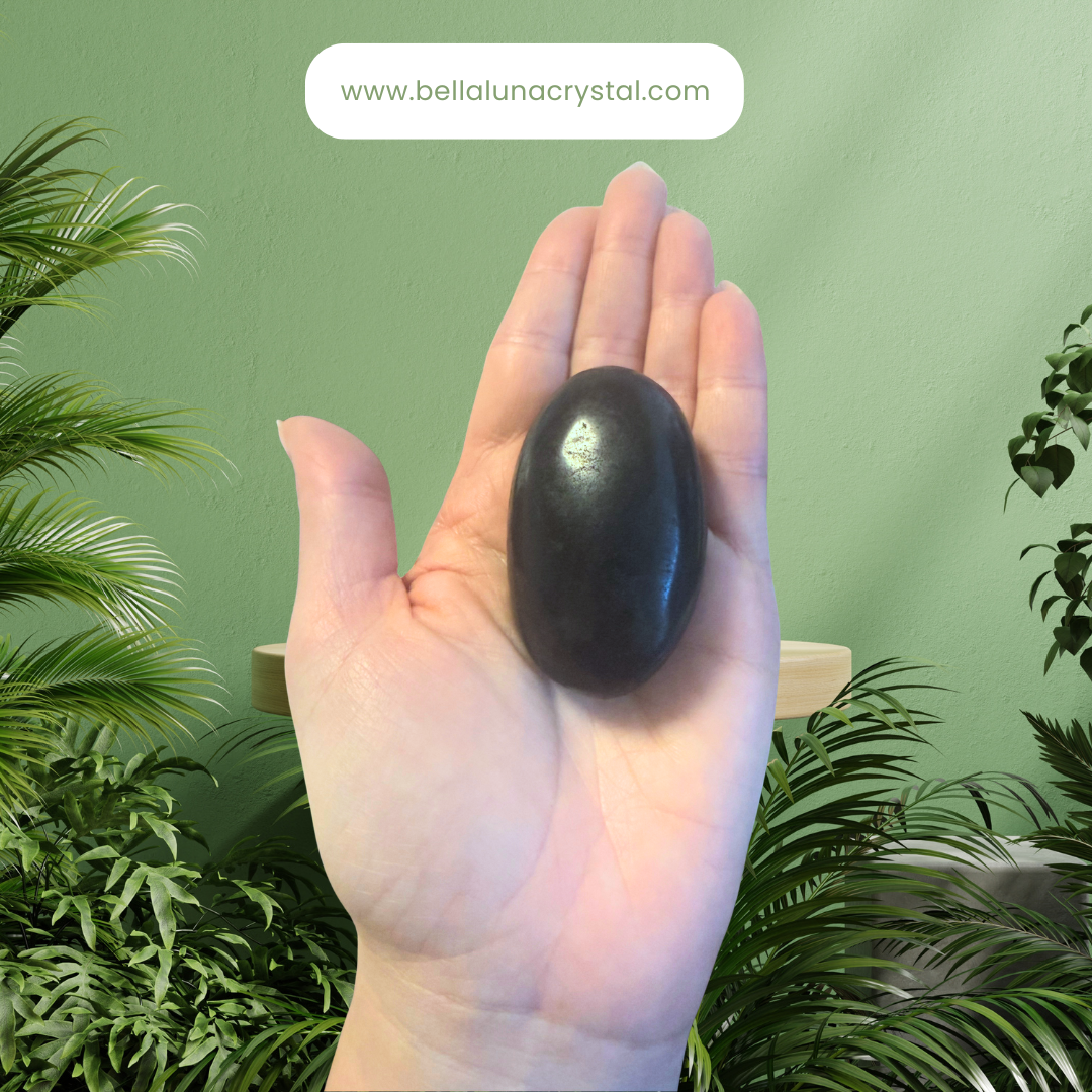 Black Tourmaline Polished Palm