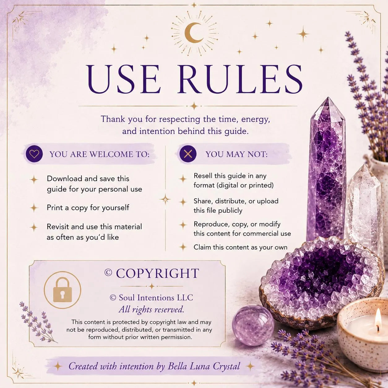 Intuitive Crystal Guide | Learn How to Choose Crystals Intuitively | Beginner Crystal Guide | Spiritual Self-Discovery | Digital Download