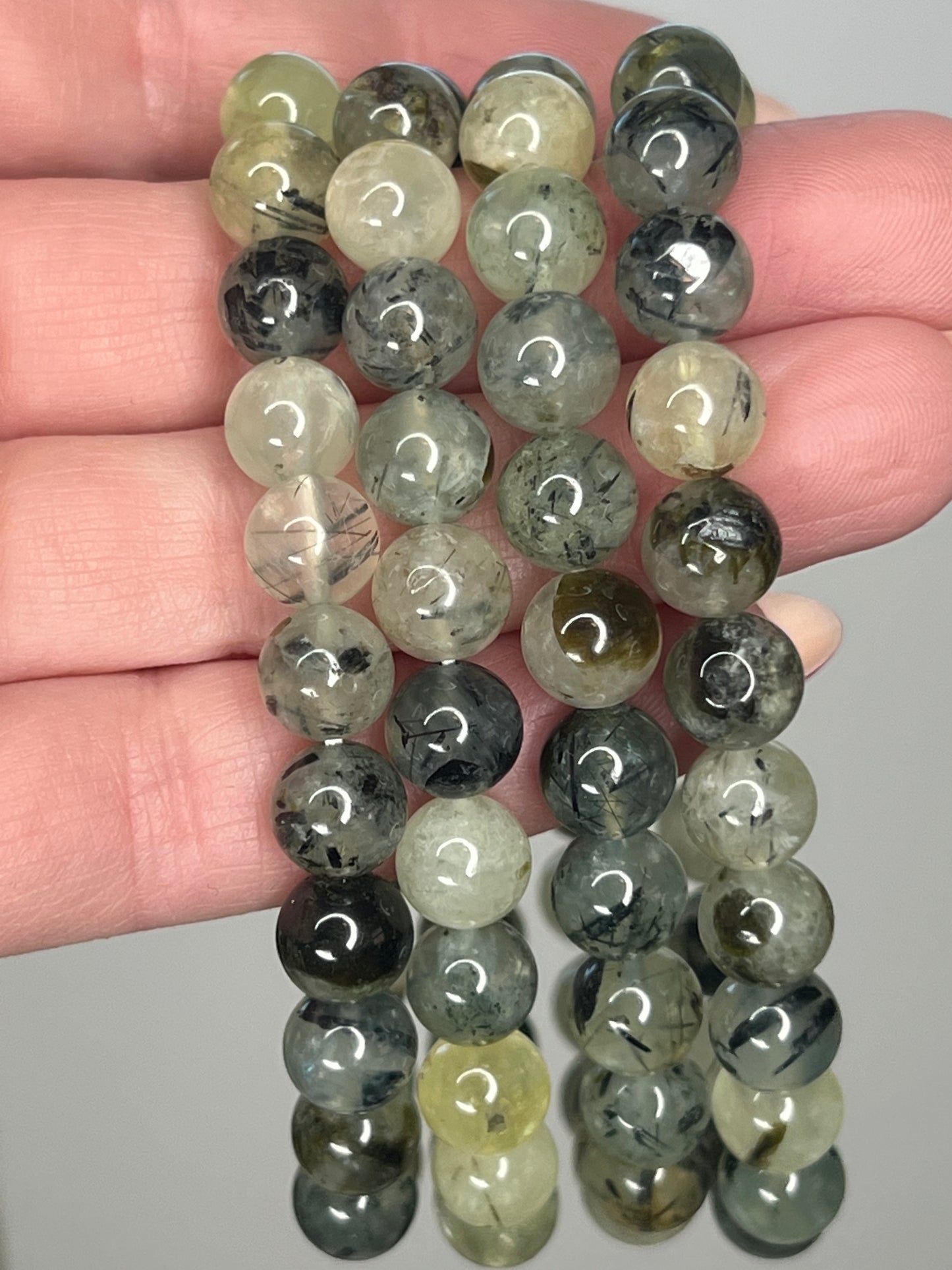 Prehnite and Epidote Bracelet AAA Grade