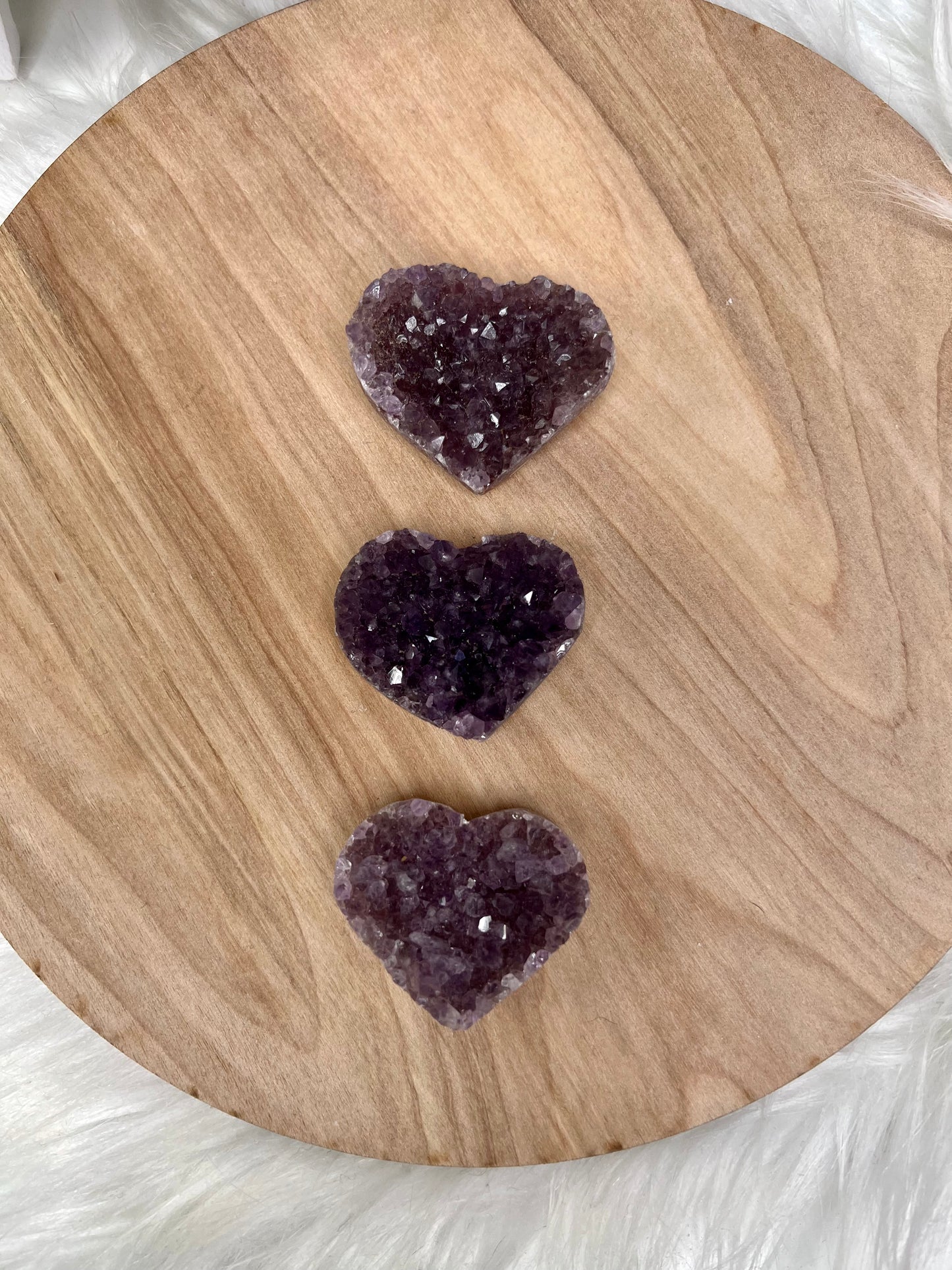 Amethyst Druzy Heart
