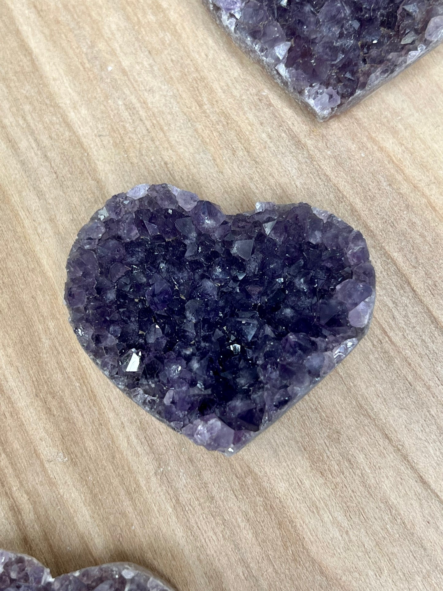 Amethyst Druzy Heart