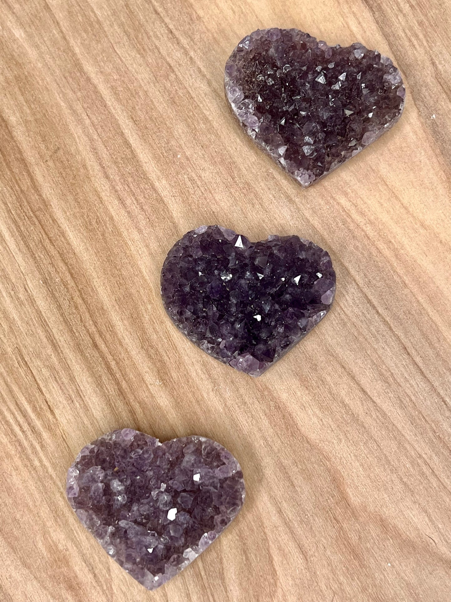 Amethyst Druzy Heart