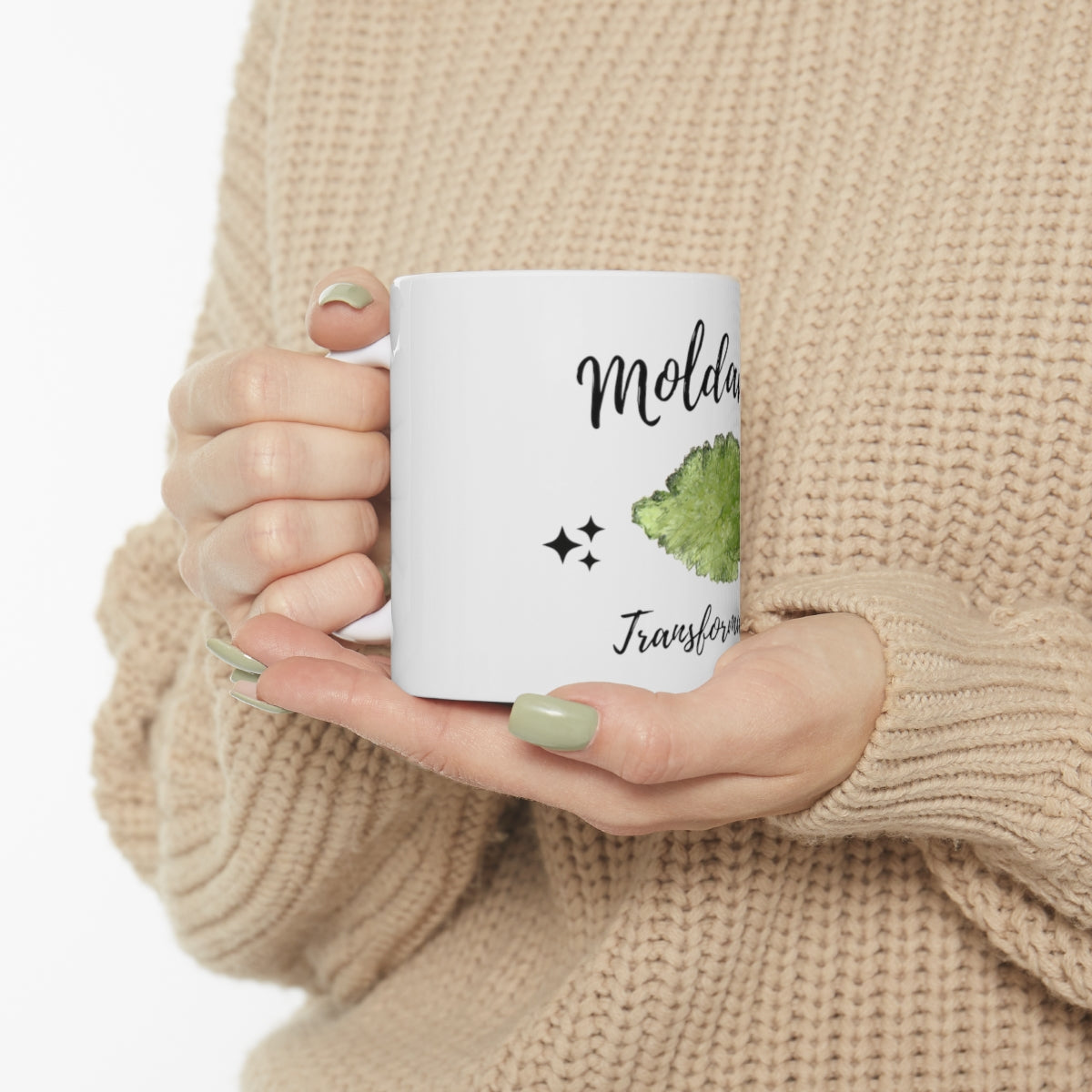 Moldavite Ceramic Mug 11oz "Transformation"