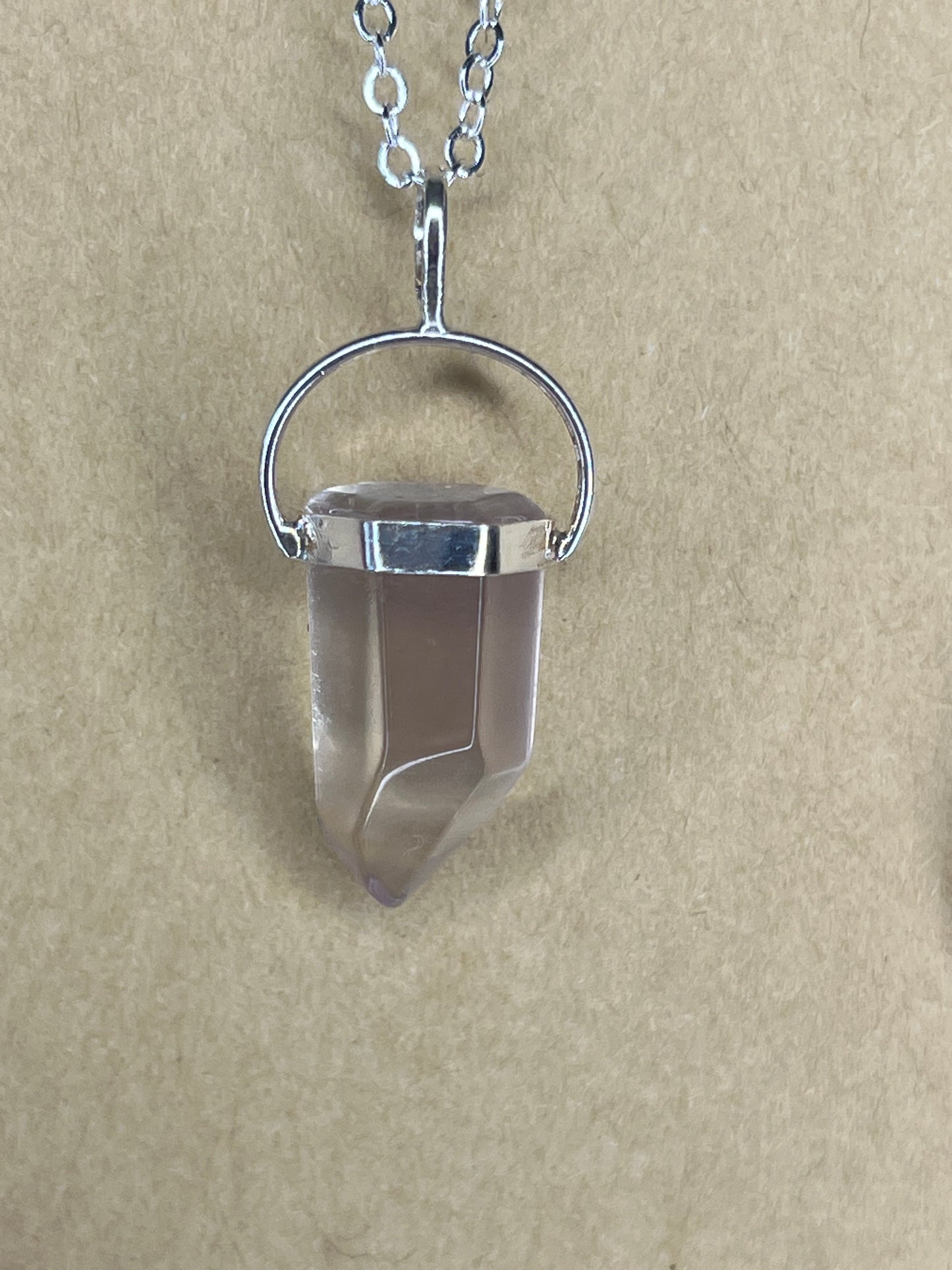 Lithium included Quartz Pendant (H48)