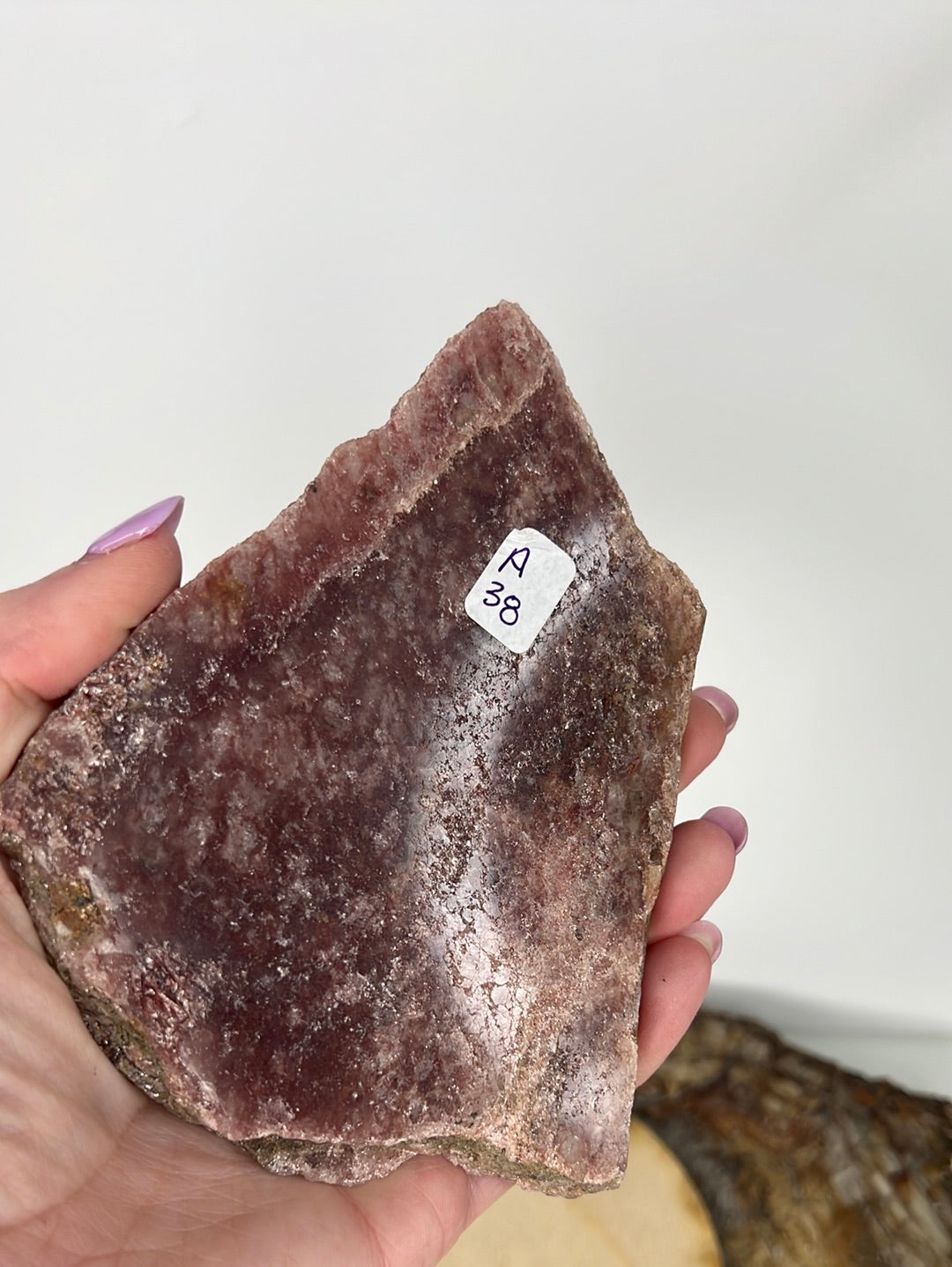 Strawberry Quartz Slice (A38)