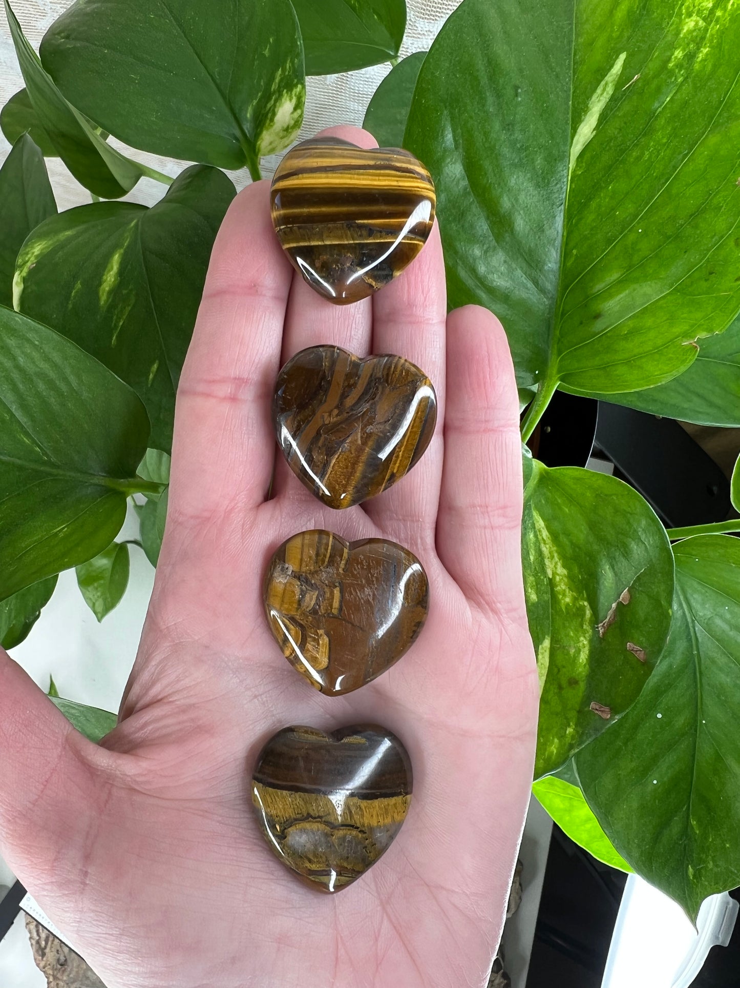 Tigers Eye Heart Small
