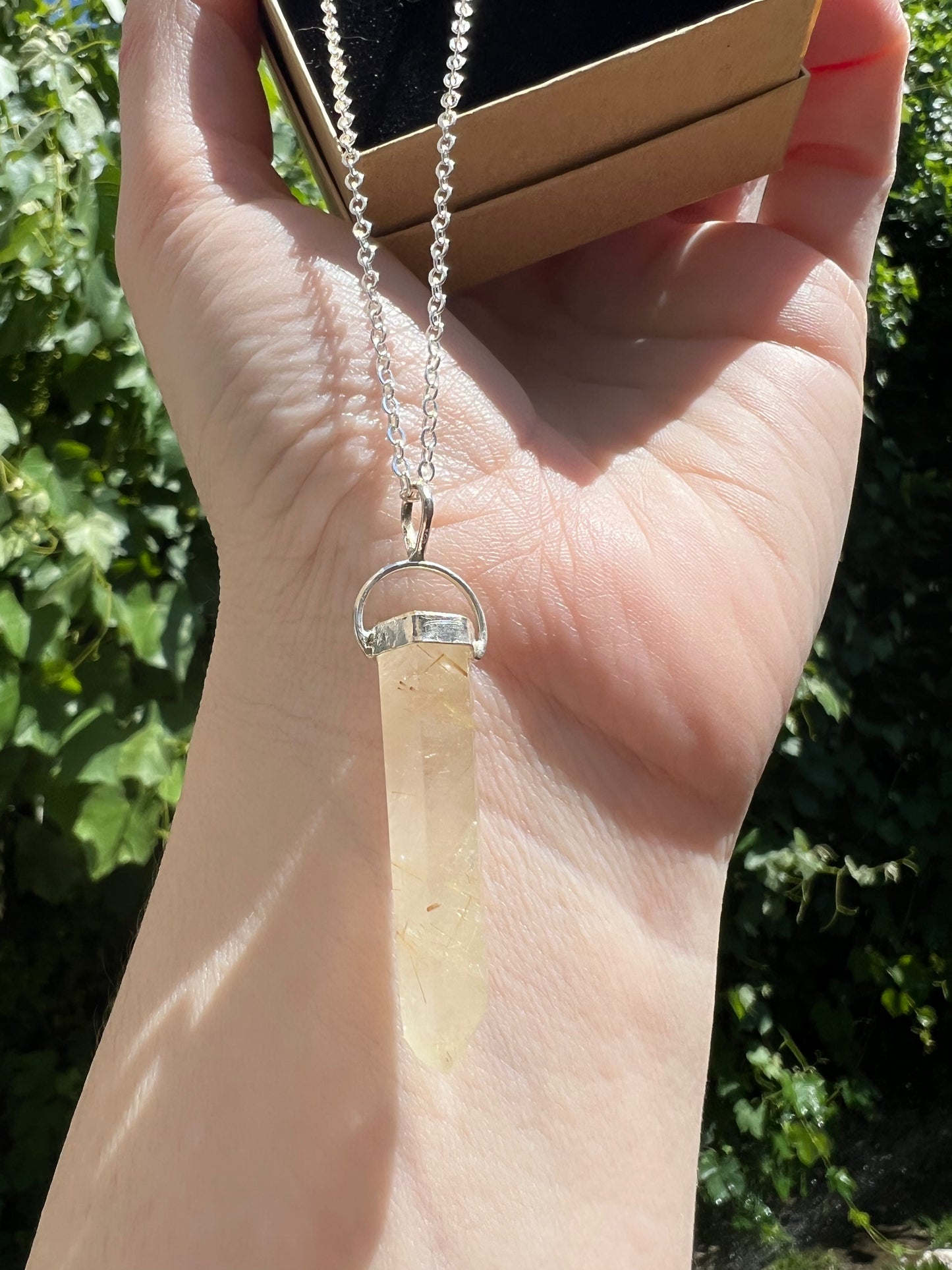 Golden Rutile Pendant (D25)