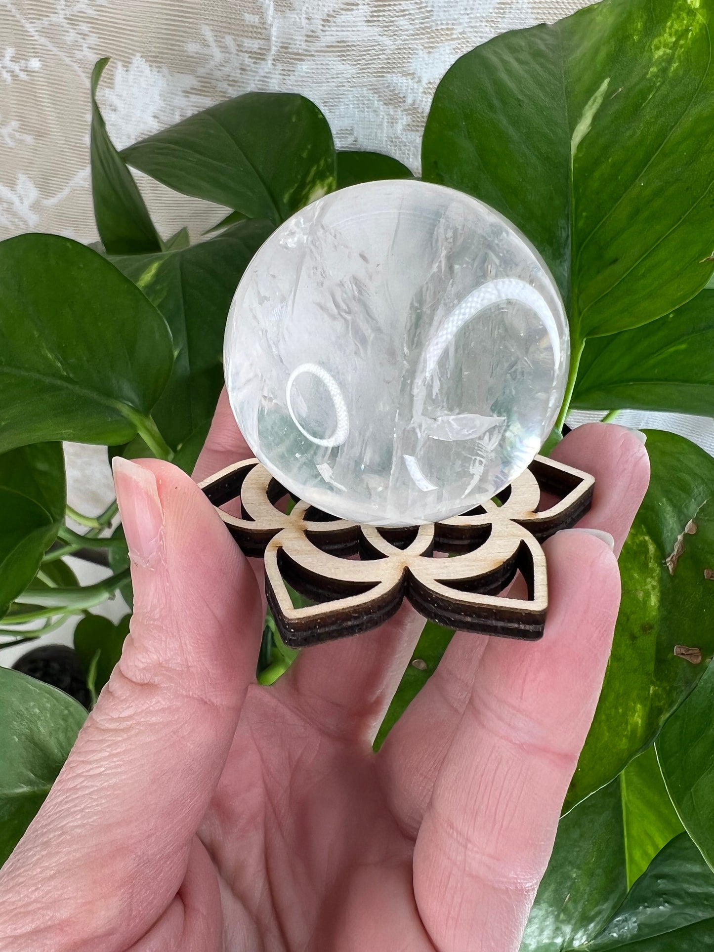 Mandala Wooden Sphere Stand