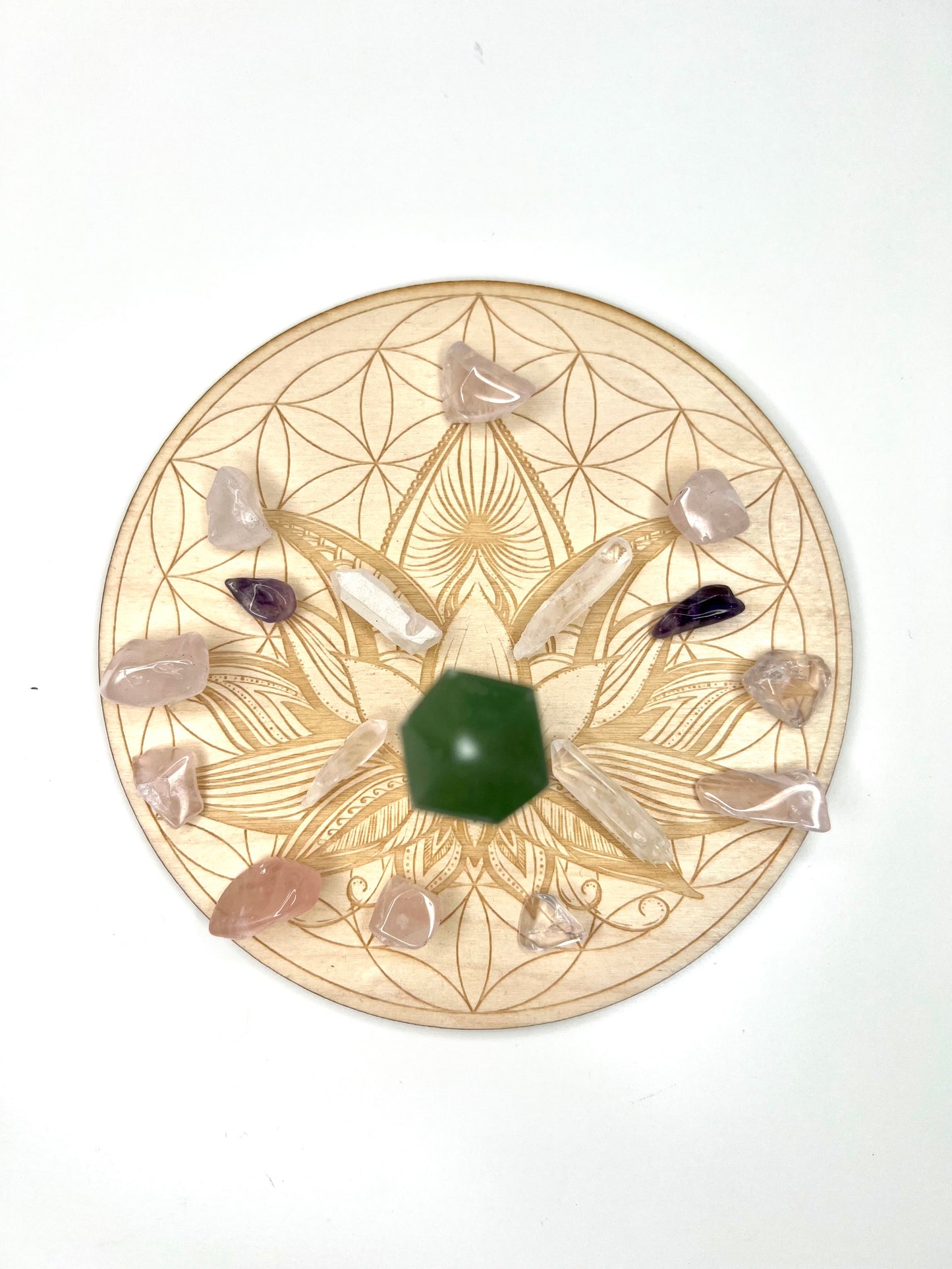 Heart Chakra/ Calming Crystal Grid Set