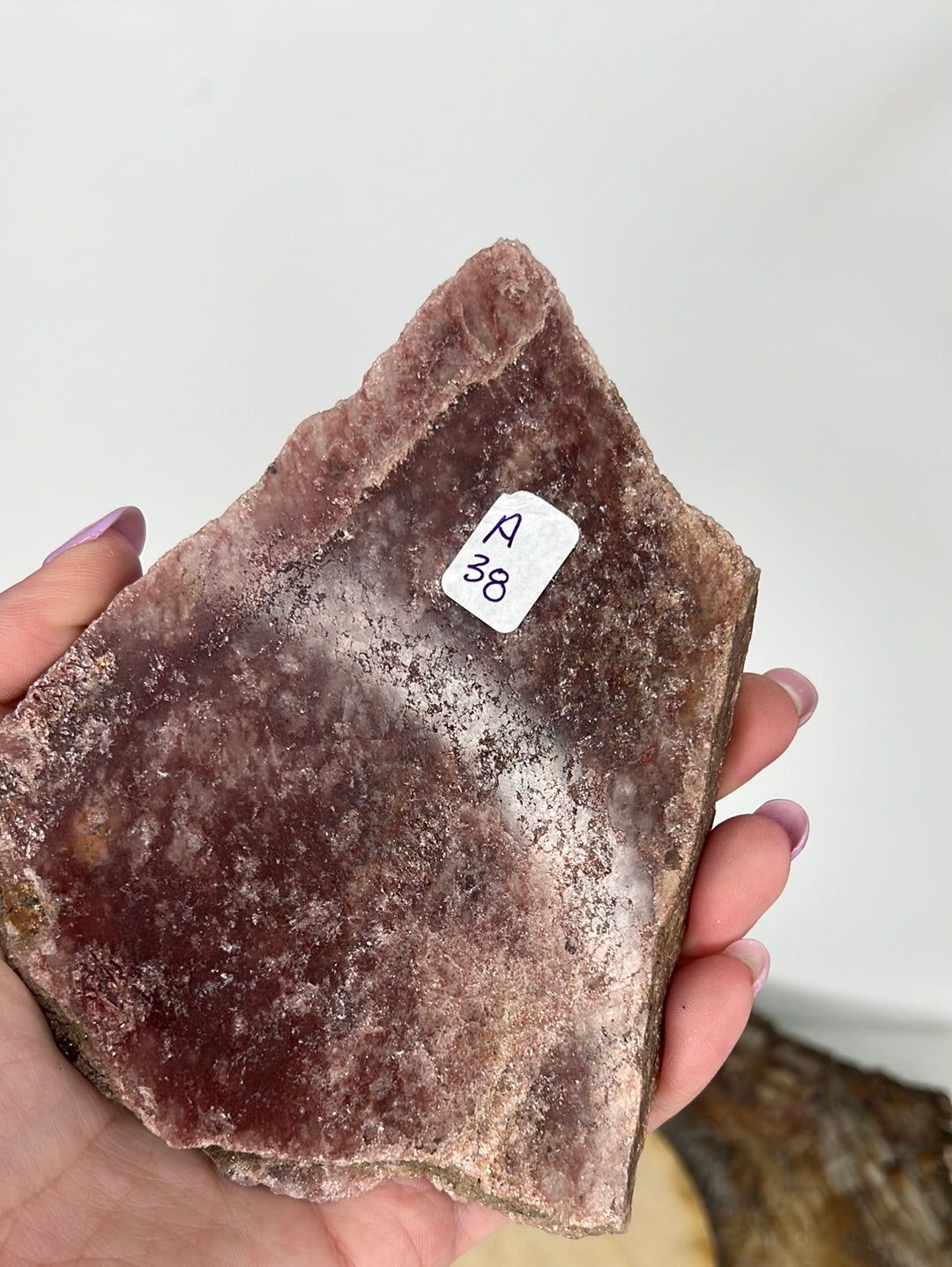 Strawberry Quartz Slice (A38)