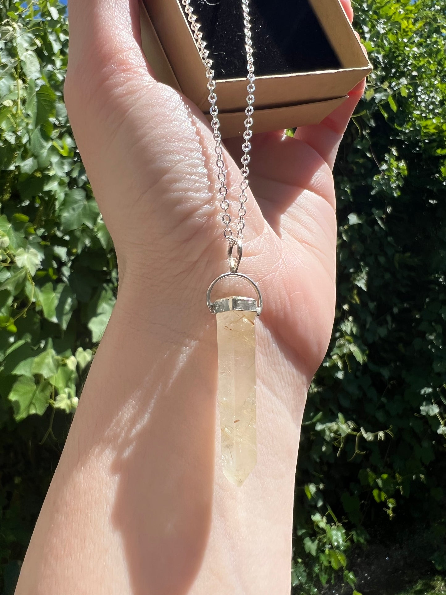 Golden Rutile Pendant (D25)