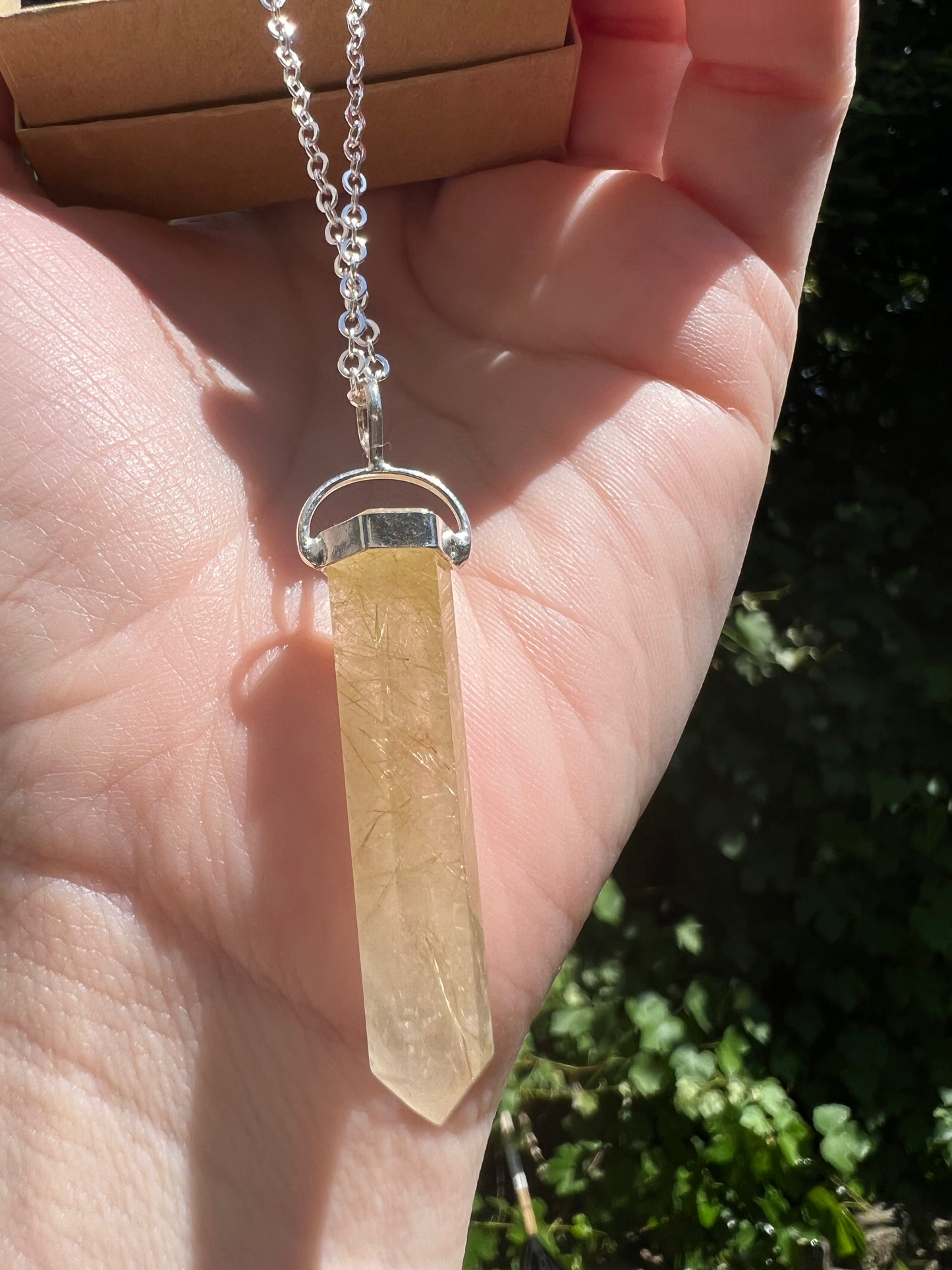 Golden Rutile Pendant