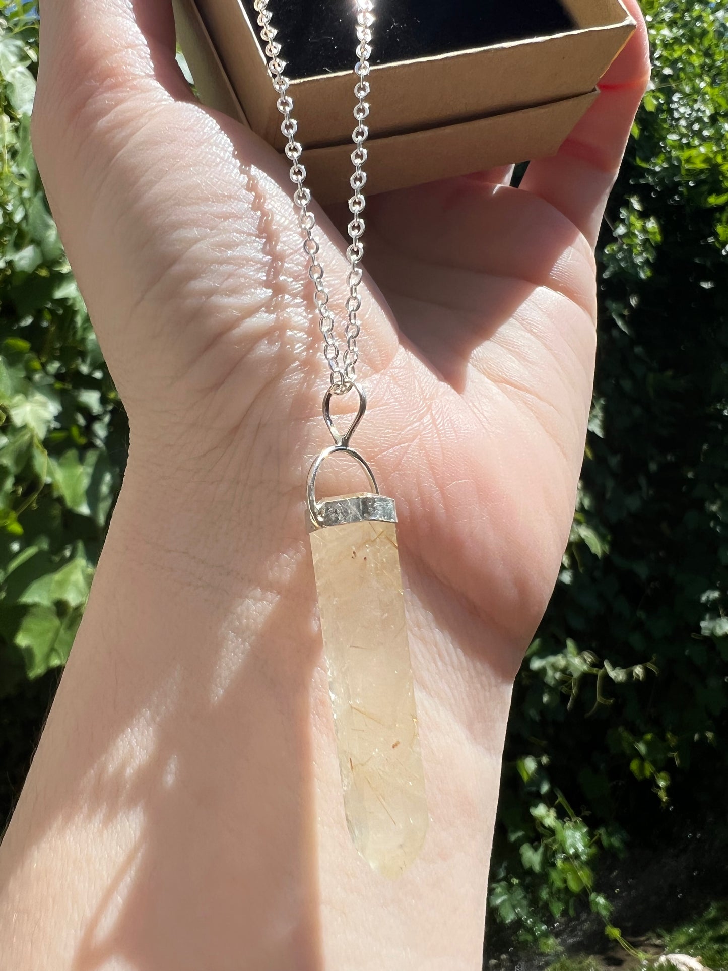 Golden Rutile Pendant (D25)