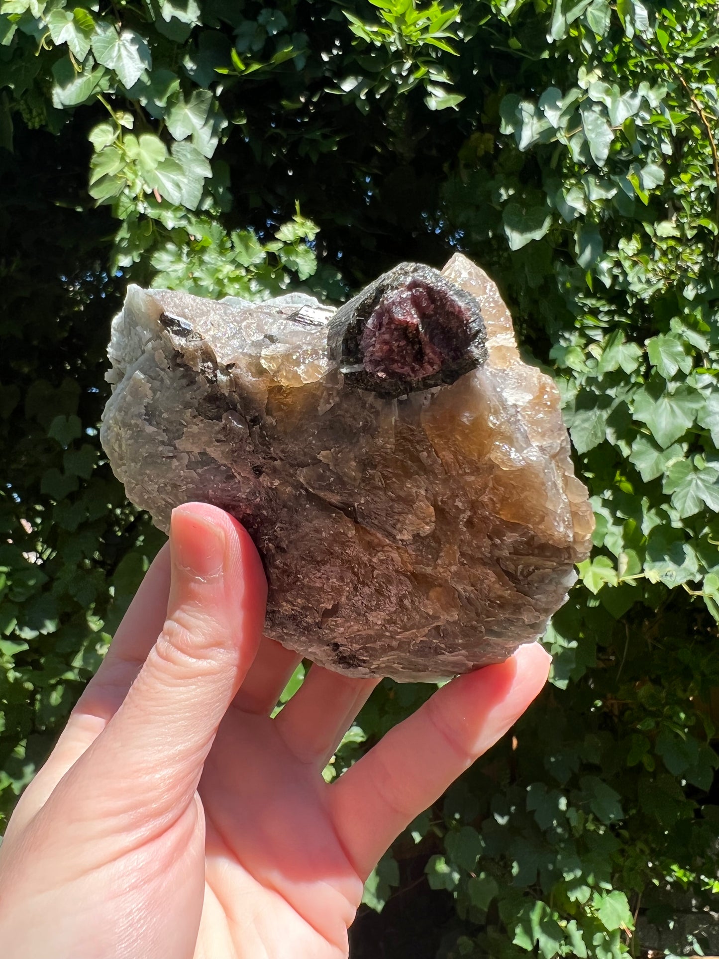 Citrine, Blue Albite and Watermelon Tourmaline and RARE Specimen