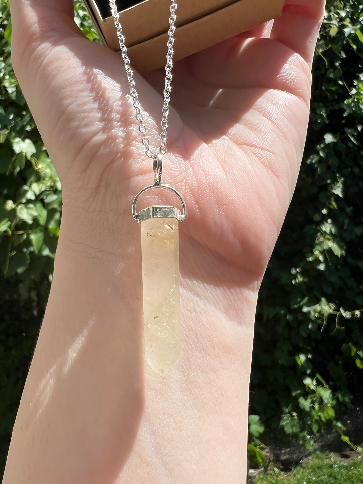 Golden Rutile Pendant (D25)