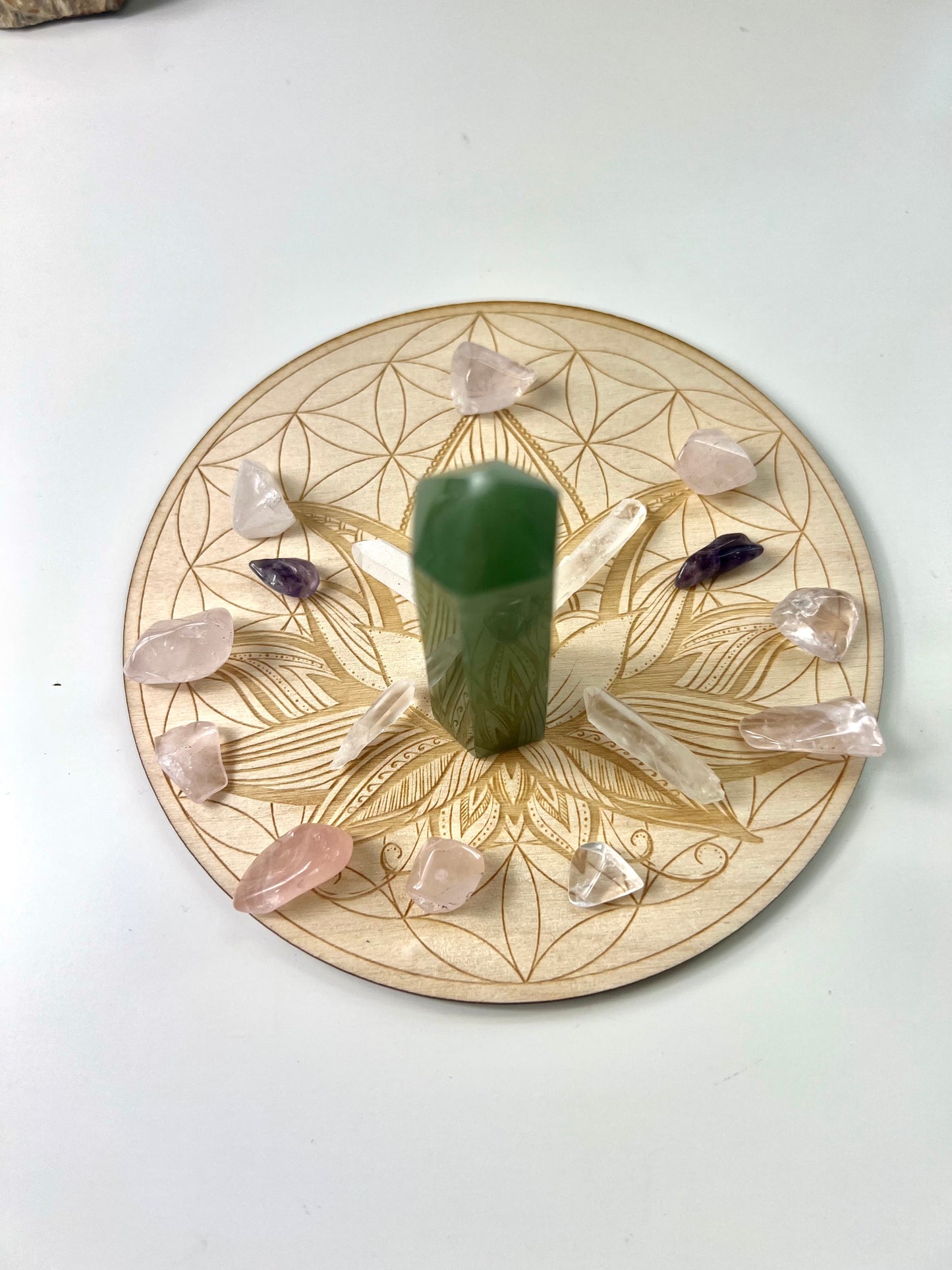 Heart Chakra/ Calming Crystal Grid Set