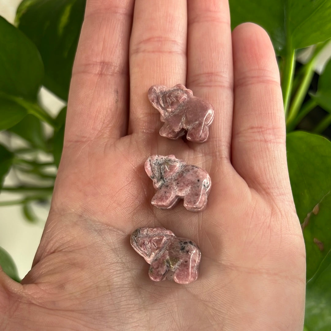 Rhodonite Mini Elephant