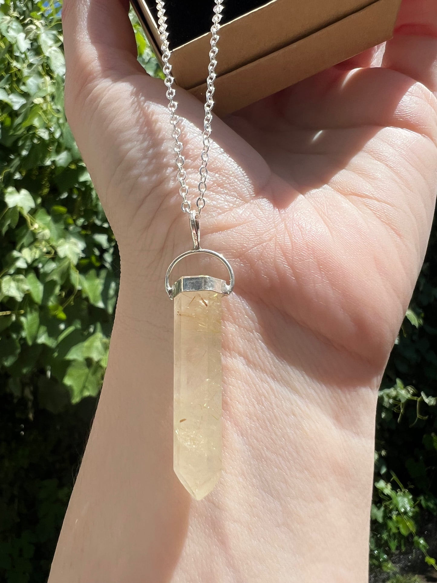 Golden Rutile Pendant (D25)