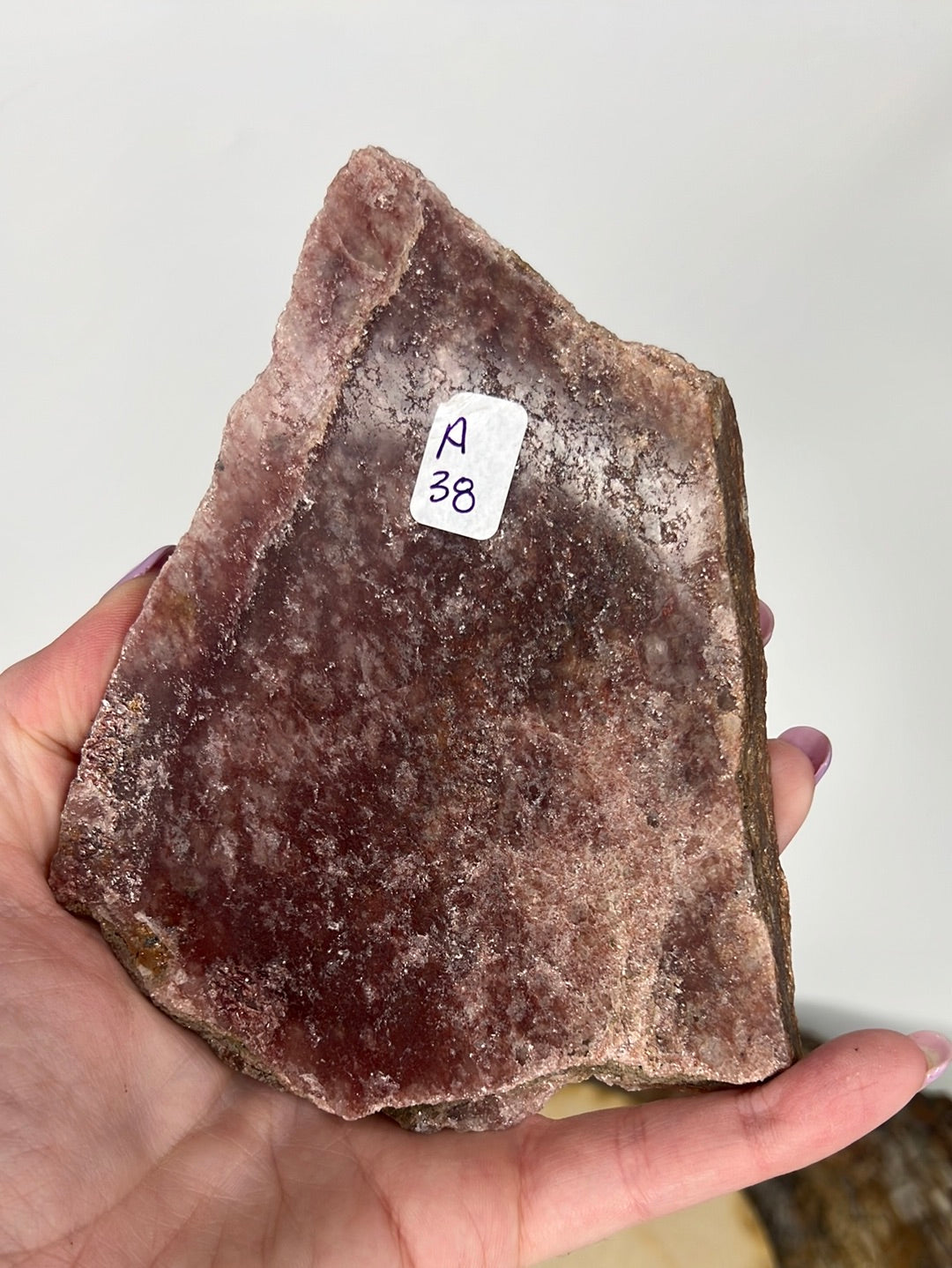 Strawberry Quartz Slice (A38)