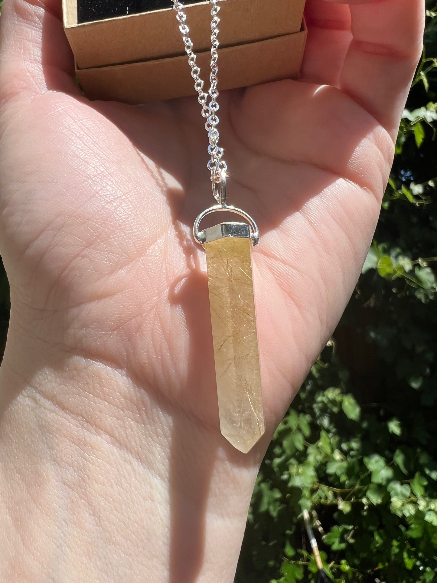 Golden Rutile Pendant