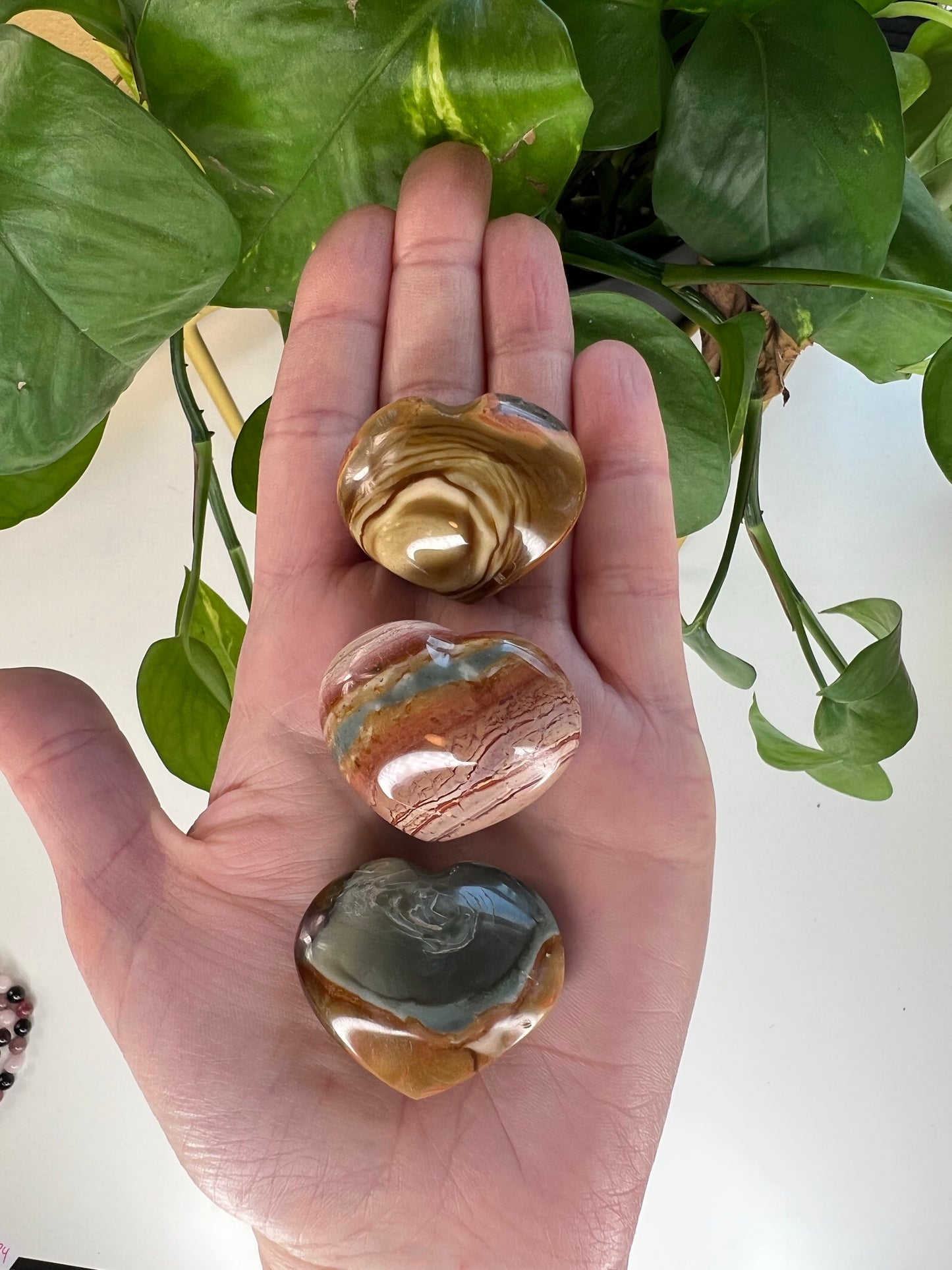 Polychrome Jasper Heart