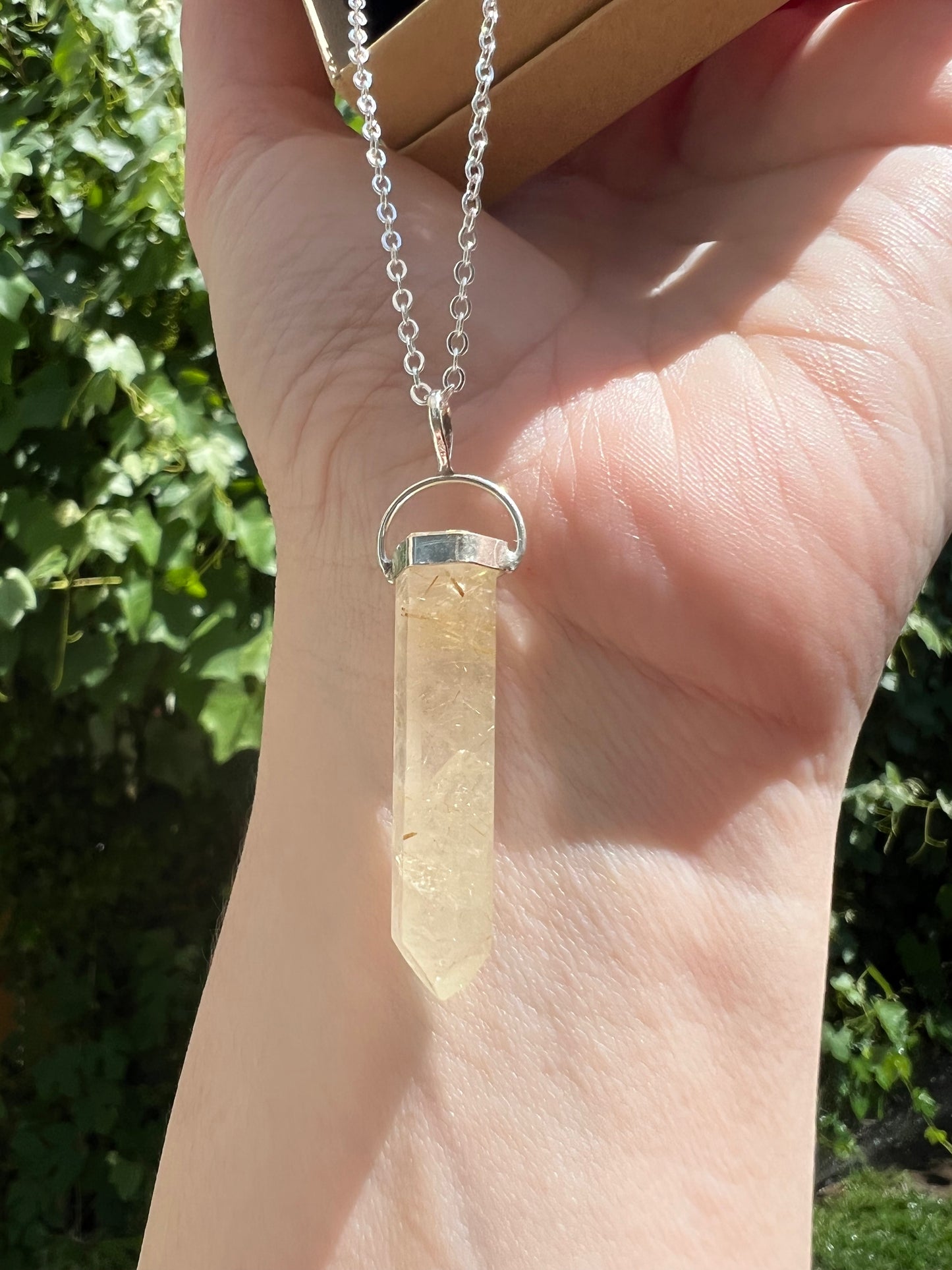 Golden Rutile Pendant (D25)