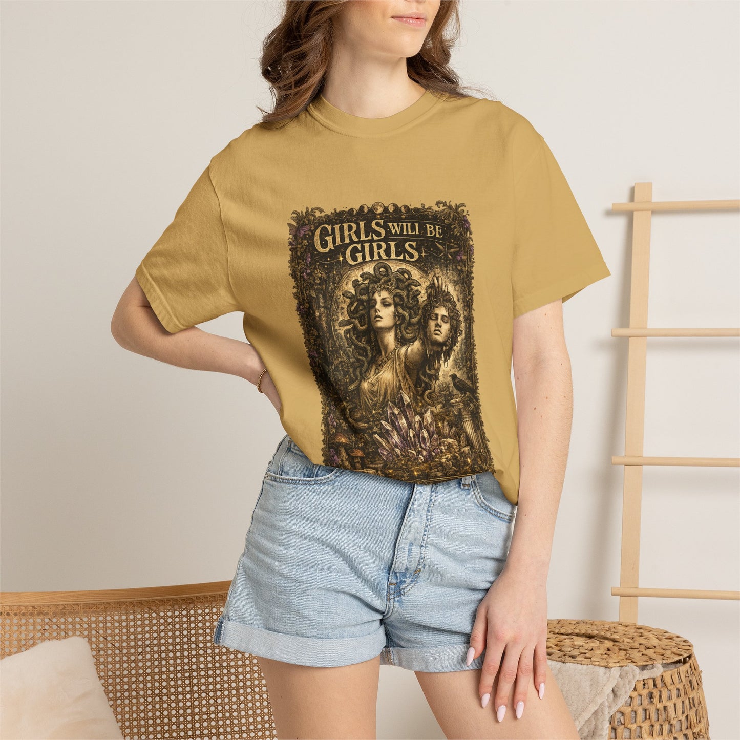 Girls Will Be Girls Vintage Graphic T-Shirt