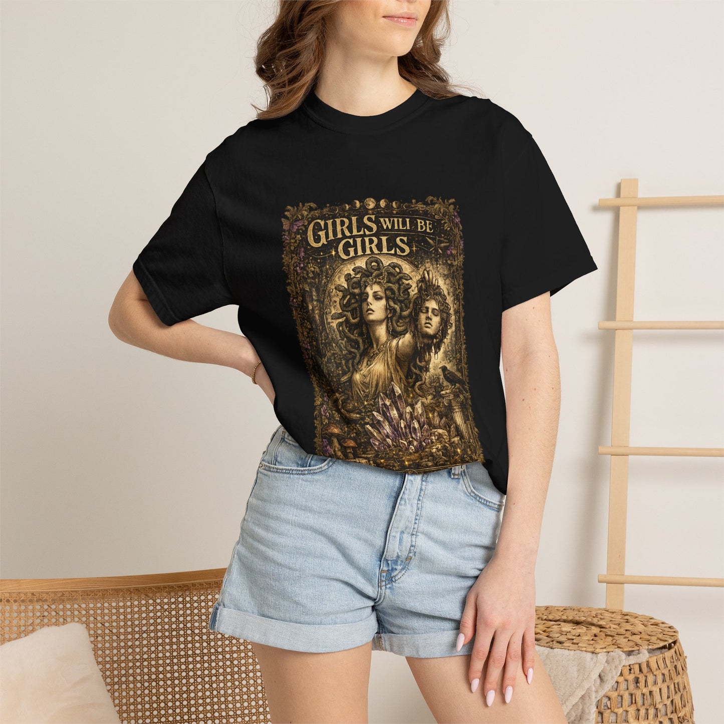 Girls Will Be Girls Vintage Graphic T-Shirt