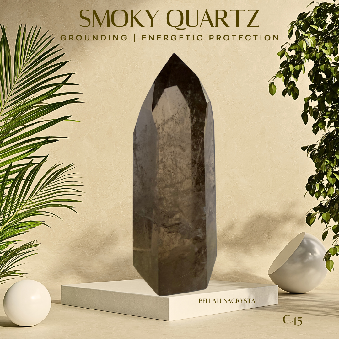 Smoky Quartz Tower (C45)