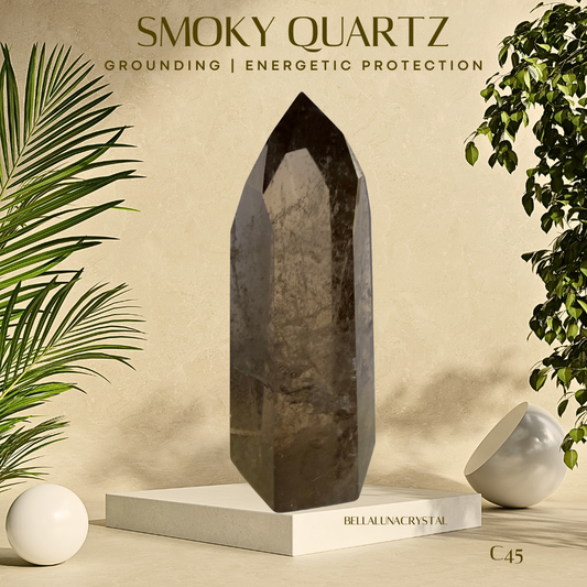Smoky Quartz Tower (C45)
