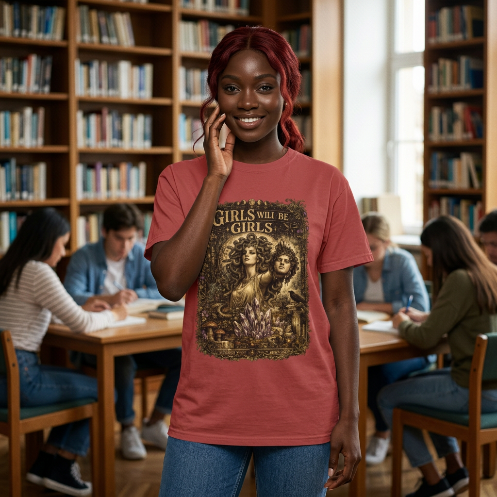Girls Will Be Girls Vintage Graphic T-Shirt