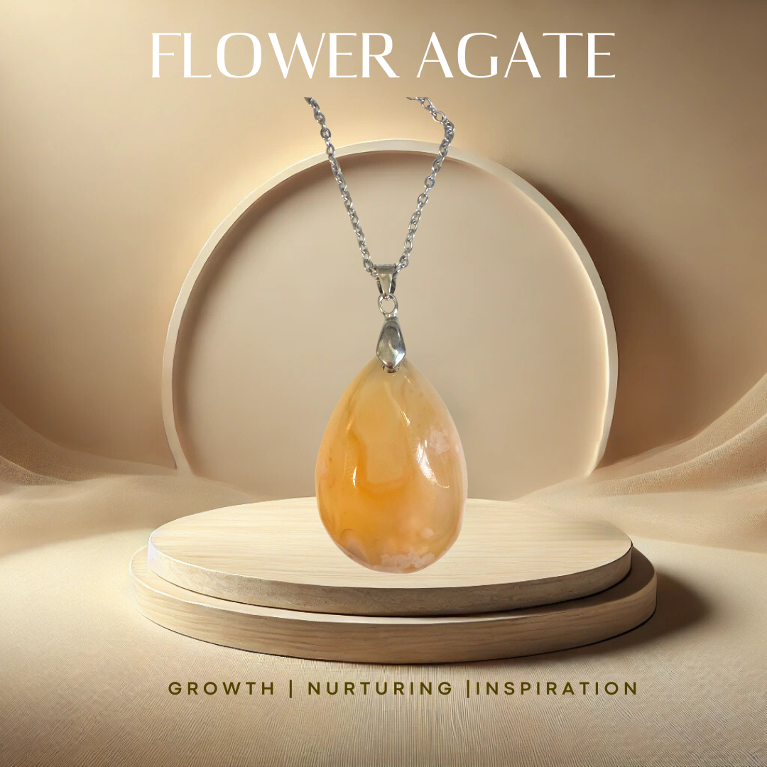 Flower Agate Pendant (C38)