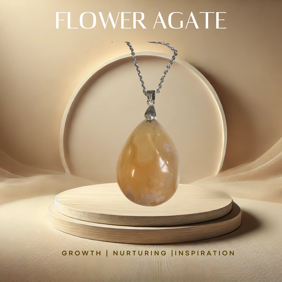 Flower Agate Pendant (C38)
