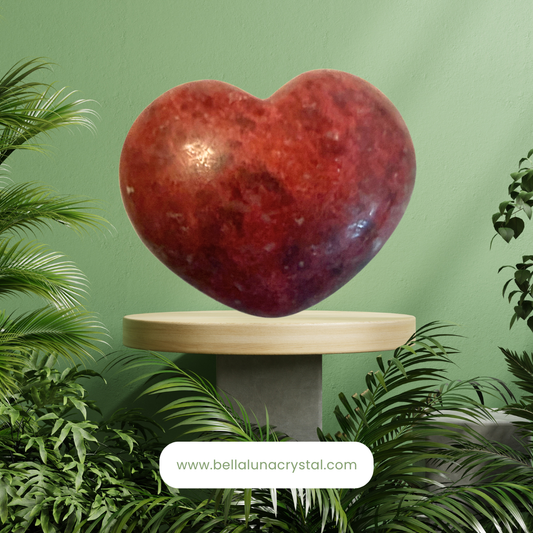 Thulite Heart