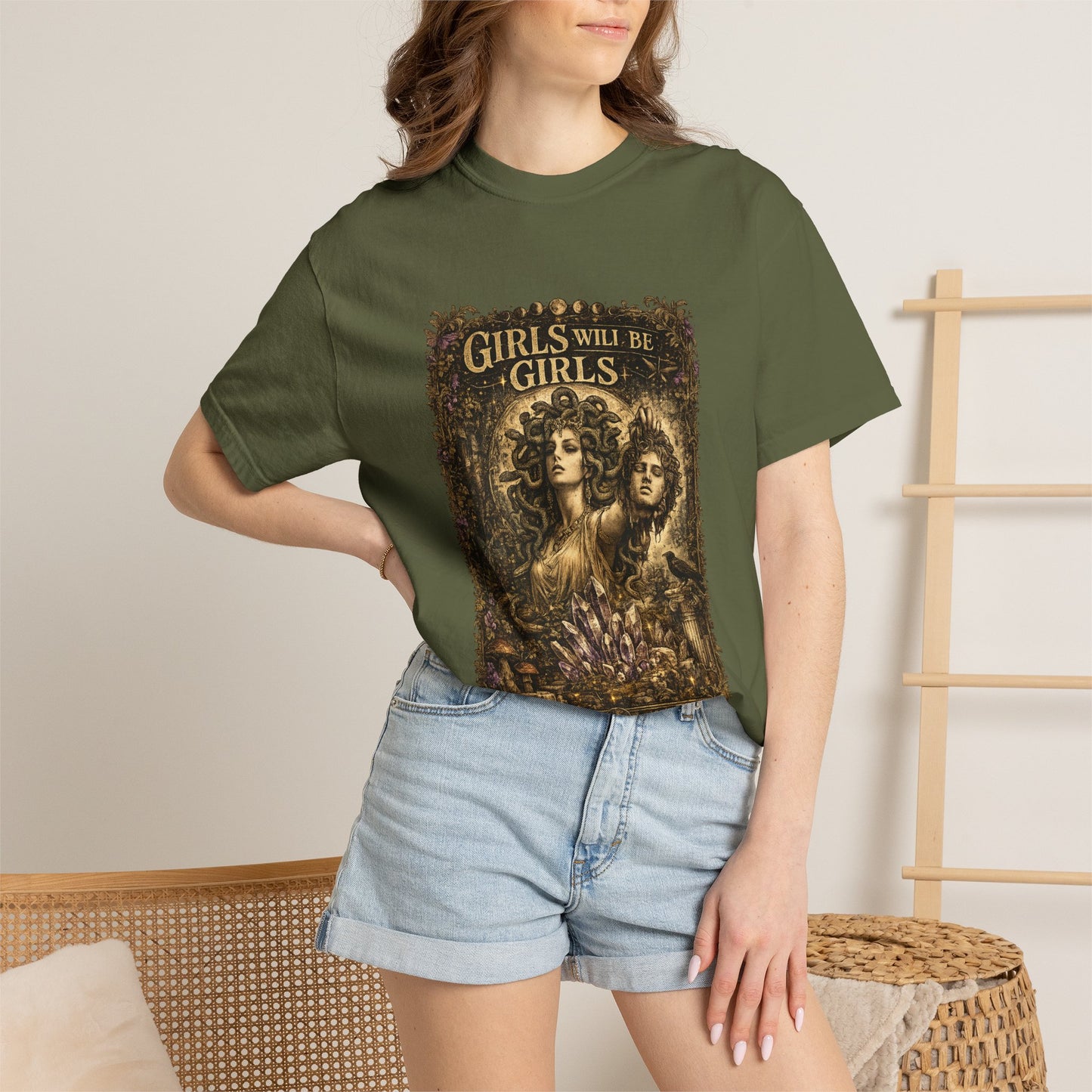 Girls Will Be Girls Vintage Graphic T-Shirt