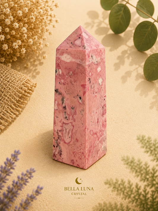 Pink Rhodonite Obelisk | Peru | A35