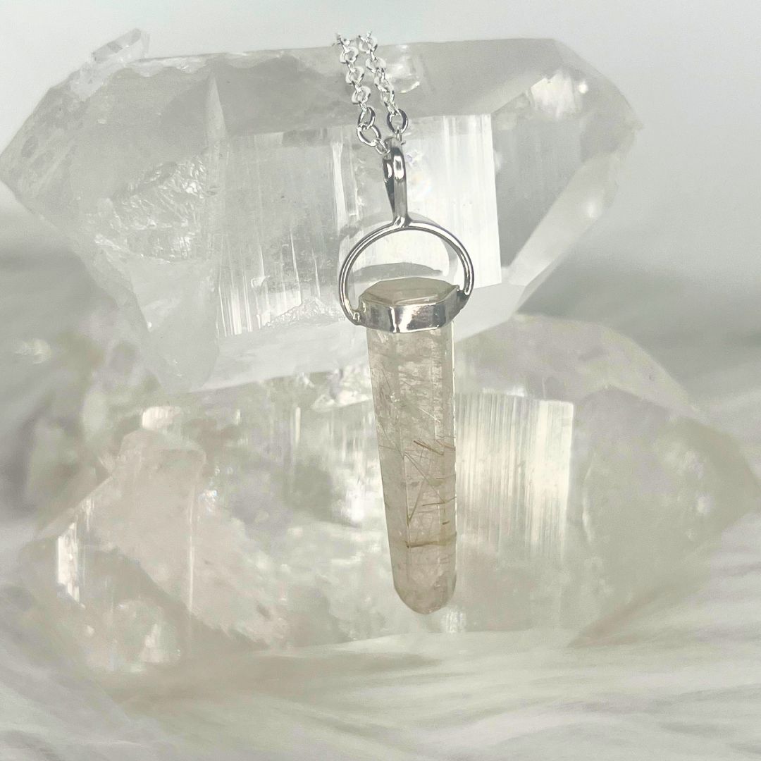 Golden Rutile Pendant (E25)