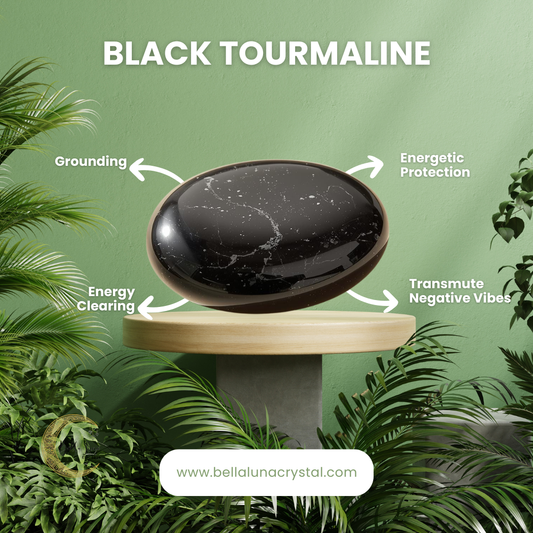 Black Tourmaline Polished Palm