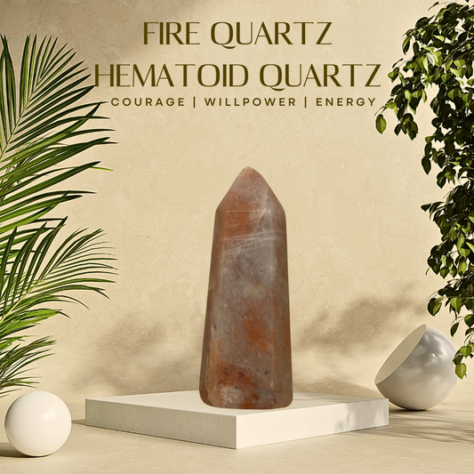 Hematoid Quartz Tower “Fire Quartz” (R28)