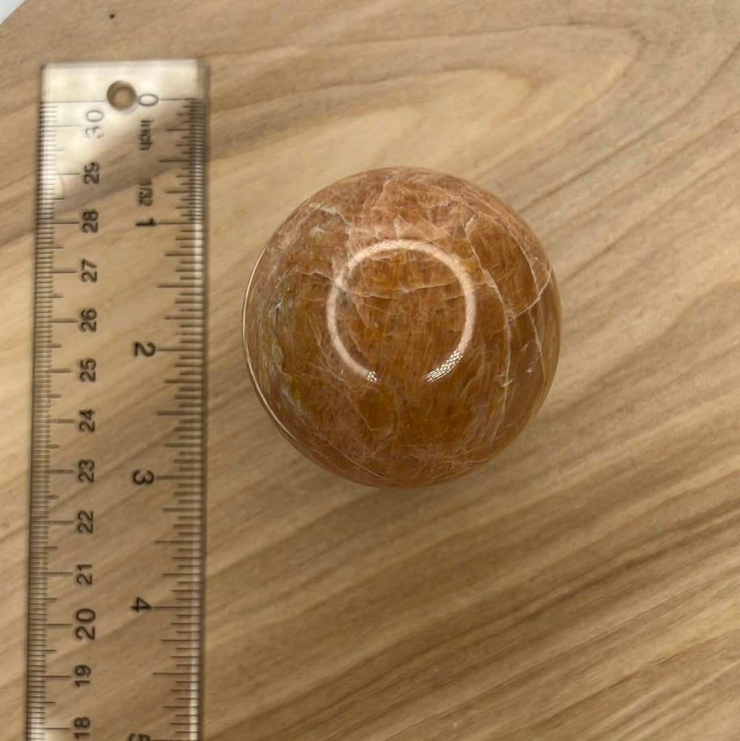 Peach Moonstone Sphere (D29)