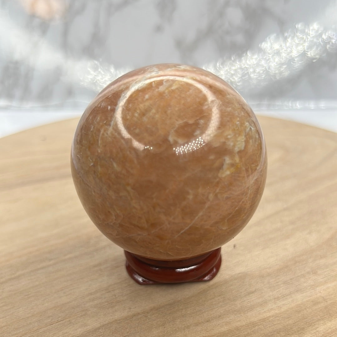 Peach Moonstone Sphere (D29)