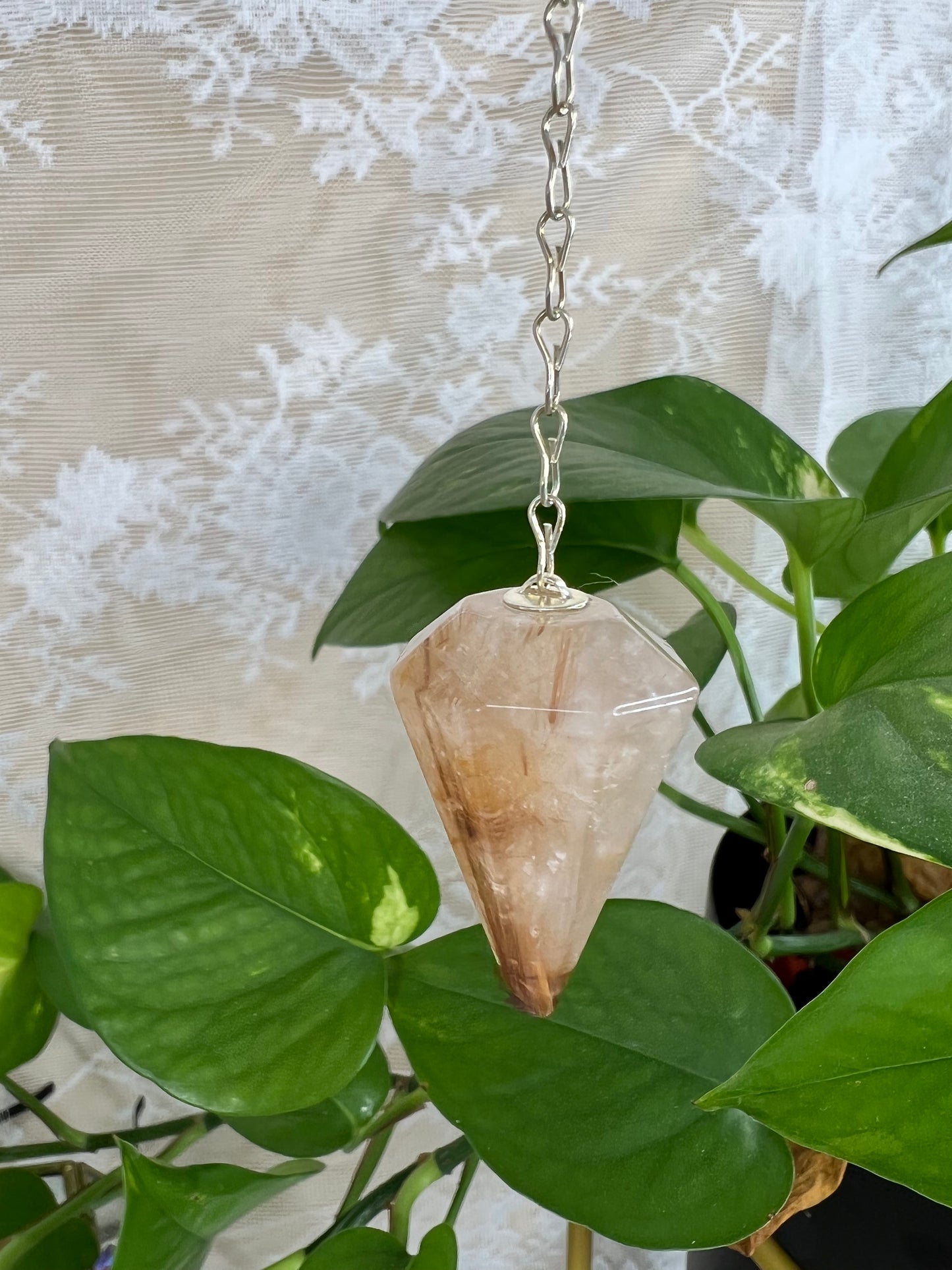 Golden Rutile Pendulum