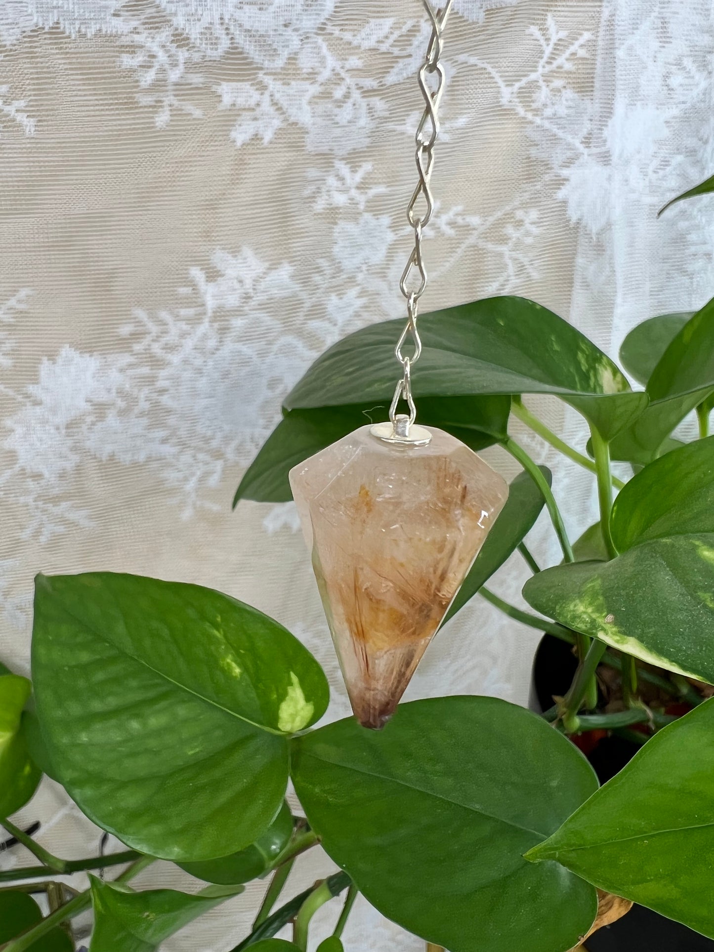 Golden Rutile Pendulum