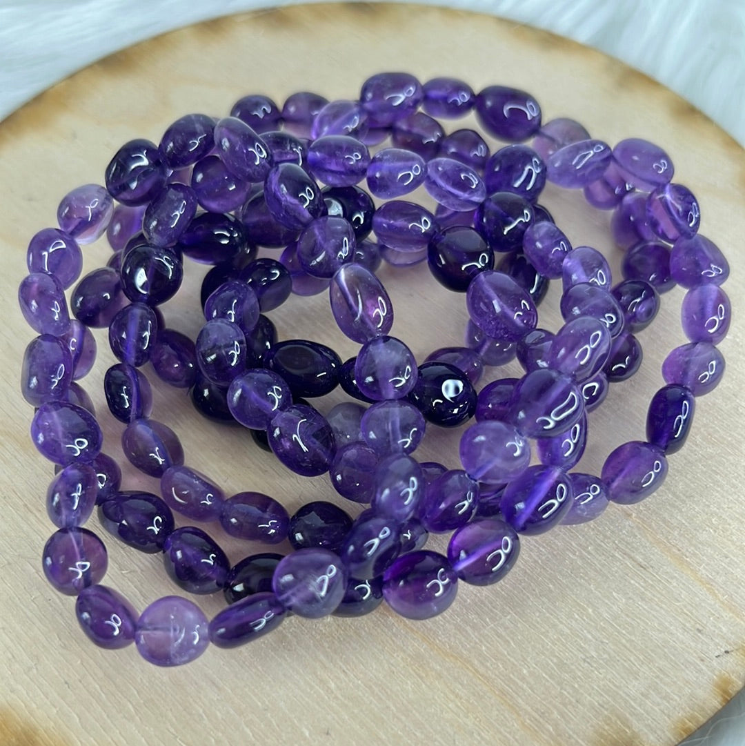 Amethyst Tumble Bracelet