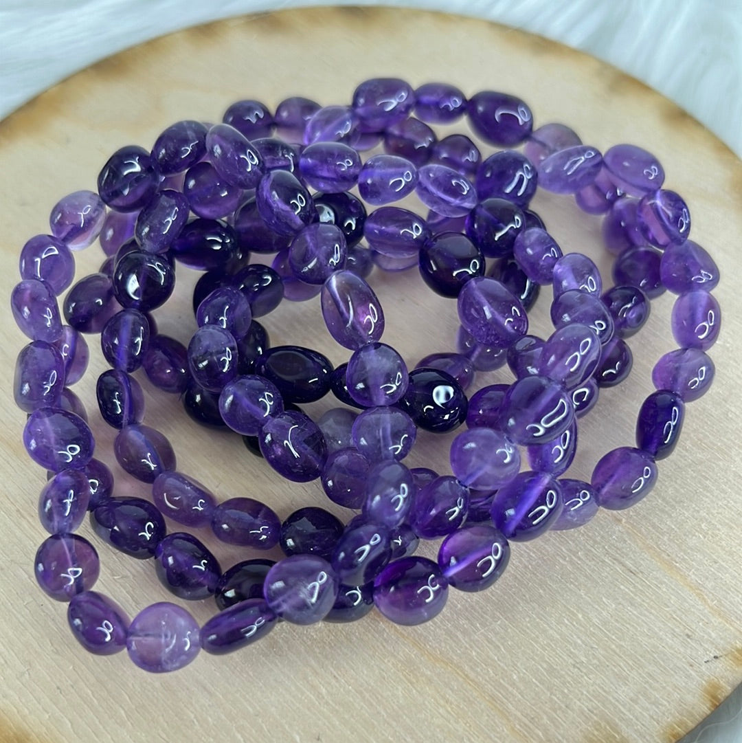 Amethyst Tumble Bracelet